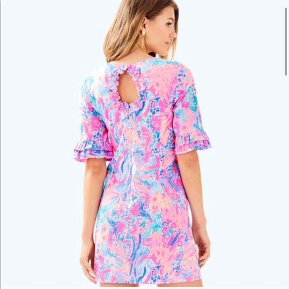 Lilly Pulitzer Fiesta Stretch Dress in Aquadesiac - Picture 7 of 14